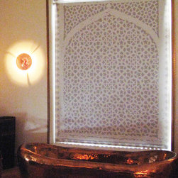 Delia Shades'  "Moorish Arch" - Roller Shades