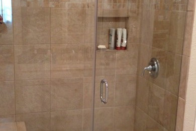 60" bathtub to stand up shower conversion