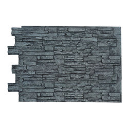 ALPINE FAUX DEEP STACKED STONE- 36"H x 48"W - Wall Panels