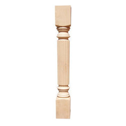 Inviting Home Inc. - Reed Kitchen Island Leg, Cherry, 5" - Table Tops And Bases