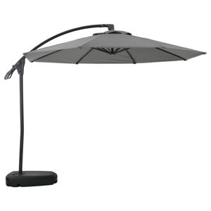 Gdf Studio Sonoma Outdoor Water Resistant Canopy Umbrella With Solar Light Stip Contemporary Outdoor Umbrellas By Gdfstudio