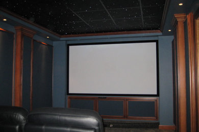 Idées déco pour une salle de cinéma.
