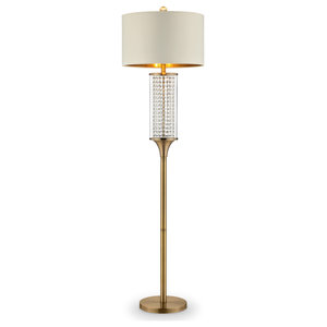 Ore International Floor Lamp With, Ore International Floor Lamp Polished Brass