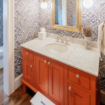 13 - Contemporary Craftsman (with a twist) Powder Room