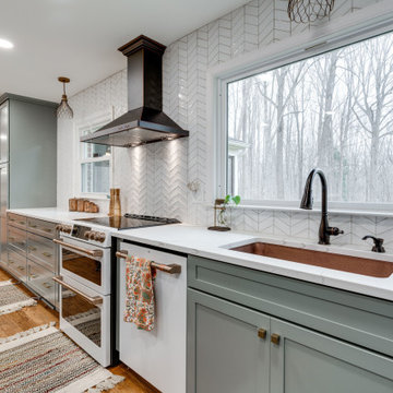 Fairfax Station, VA Transitional Grey Kitchen Remodel
