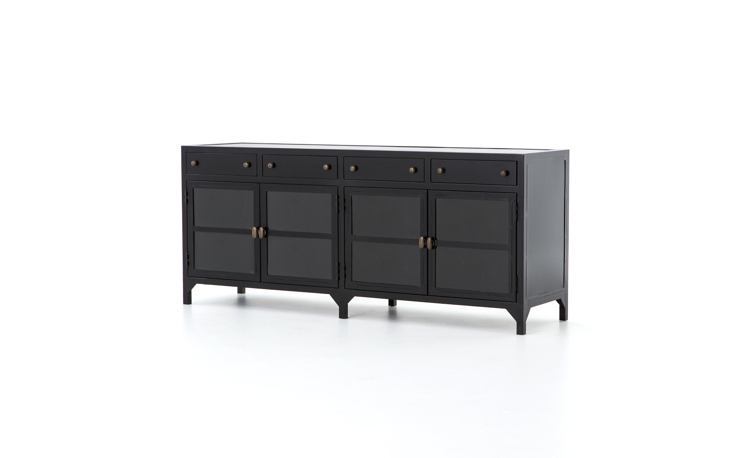Shadow Box Media Console - Modern - Media Cabinets - by Four Hands | Houzz
