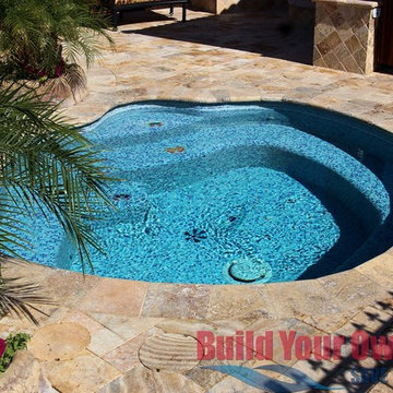 Arizona Swimming Pool and Grotto Designed by Build Your Own Pool
