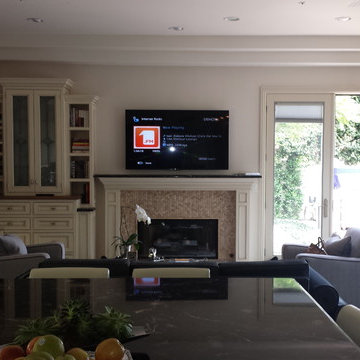 Living room theater.