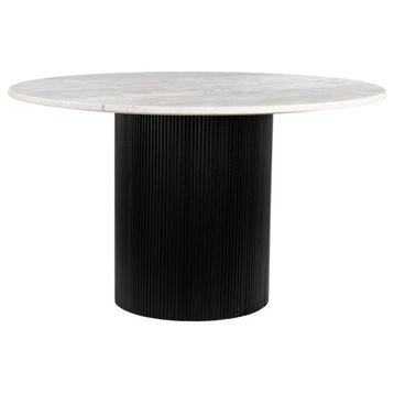 Garnet Dining Table Brown, White and Black