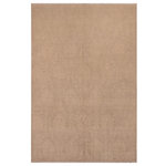 Bareens Designer Rugs - Chic Ziegler Vinita Gray Tan Hand-Knotted Wool and Silk Rug - 8'0'' x 9'11'' - Enhance the ambiance of your home with this magnificent Persian-influenced Turkish hand-knotted rug made by skilled artisans capable of creating the most exceptional vegetable dyes and hand-spun wool. This exquisite handmade rug is a one-of-a-kind Peshawar Kafkaz, otherwise identified as Chobi, Chobi Peshawar, Oushak, or Ziegler rug. These handmade rugs are crafted in Pakistan utilizing superior-quality wool imported from Australia, New Zealand, and Korea in two types of weaves: the Persian weave and the Mori weave. This rug is meticulously crafted by hand using the finest natural vegetable dyes extracted from local plants. The artisans use a blend of hand-spun local and fine merino wool, resulting in a rug with a compelling texture, higher lanolin content, and longer staple. The artisans occasionally incorporate natural or artificial silk into the pile to enhance specific motifs. The finished product is an awe-inspiring execution of flawless design and an understated palette that exudes elegance.