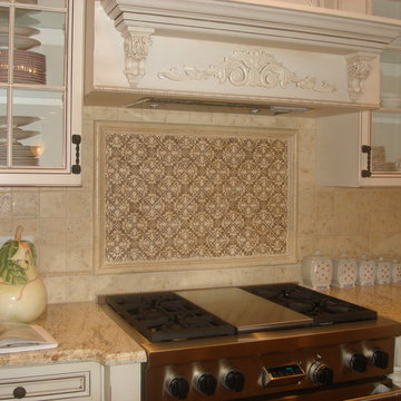 Old World Backsplash and Foyer