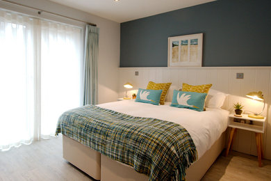 Inspiration for a medium sized coastal bedroom in Cornwall.