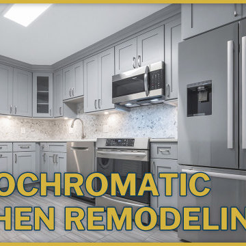Monochromatic Modern Kitchen Remodeling
