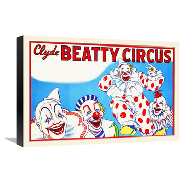 "Clyde Beatty Circus" Stretched Canvas Giclee by Hollywood Photo Archive, 22x15"