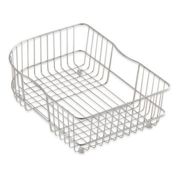 Kohler K-6521 Wire Rinse Basket for Executive Chef and Efficiency - Stainless