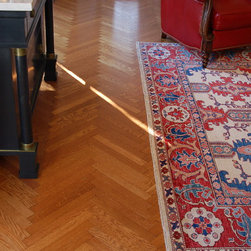 Rift Sawn White Oak from the Herringbone collection. - Engineered Wood Flooring