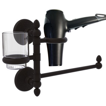 Monte Carlo Hair Dryer Holder and Organizer, Oil Rubbed Bronze