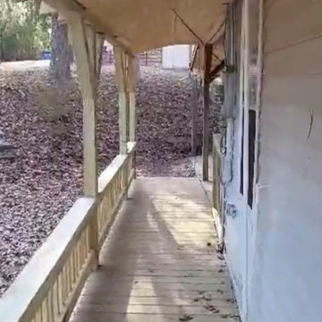 deck and wheelchair ramp.