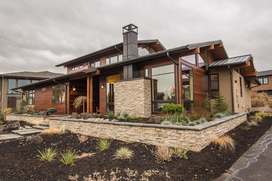 Contemporary exterior home idea in Other
