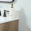 19" Midcentury Modern Natural Oak-Light Bathroom Vanity