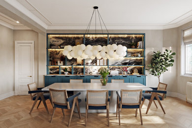 Inspiration for a dining room in London.