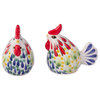 NOVICA Colorful Roosters And Ceramic Salt And Pepper Shakers  (Pair)