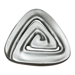 Dartefax - Triangle Spiral Knob, Antique Bronze - Cabinet And Drawer Knobs