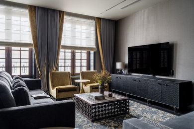Inspiration for a living room remodel in Moscow