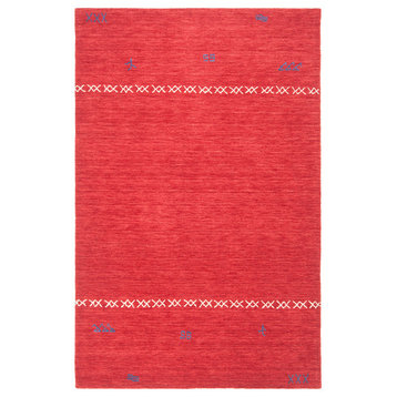 Safavieh Himalaya Collection HIM596 Rug, Red, 4' X 6'
