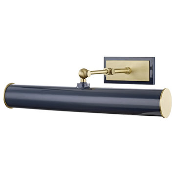 Mitzi Holly 2-LT Picture-LT With Plug HL263202-AGB/NVY - Aged Brass & Navy