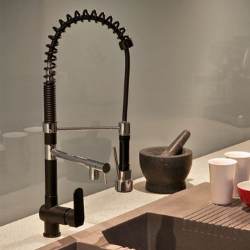 Black Designer Kitchen Mixer Taps