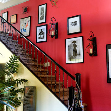 Entryway Railing, Collage Wall