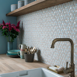 Templo Sky Mix Triangle Glass Mosaic Tile - Products