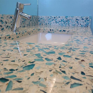 Floating Blue Bathroom