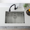 KIBI Handcrafted Undermount Single Bowl 16 gauge Stainless Steel Kitchen Sink, 2
