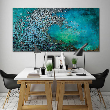 Crashing Down Wall Art on Canvas by Amy Genser