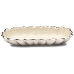 Julia Knight - Peony 7" Butter Dish, Snow - Fill your home with beauty. Just like the Peony, Julia Knight��_s serveware pieces are beautiful, but never high maintenance! Knight��_s romantic Peony Collection is known for its signature scalloped edges that embody the fullness, lushness and rounded bloom of nature��_s ��_Queen of Flowers��_. The Peony has been cherished for centuries and is known worldwide for symbolizing prosperity, honor, good fortune & a happy marriage! Handcrafted and painted by artisans, this butter dish is the cr��_me de la cr��_me of serveware! Pair with the Peony Salt & Pepper Set and Napkin Holder to make stunning statement. Mix and match all of the remarkable colors in the Peony Collection or pair with pieces from Julia Knight��_s Floral, Classic or By the Sea Collections!