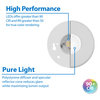 SureFit(v3) LED Flush Mount Ceiling Light, 3000K with Round White Trim
