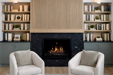 Inspiration for a transitional living room remodel