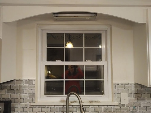 Uneven Backsplash Around Kitchen Window