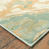 Dahlia Organic Abstract Green/ Gold Area Rug, 7'10"x10'10"