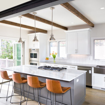Open Concept Boulder Living Room and Kitchen