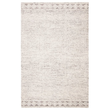 Safavieh Abstract Collection, ABT349 Rug, Ivory/Grey, 8'x10'