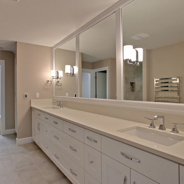 Master bathroom with double vanity, Lake Oswego, Oregon