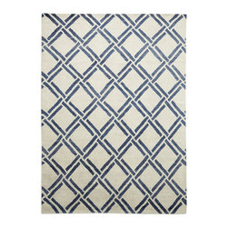 Safavieh Navy Lattice Rug - Rugs