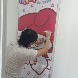"My Melody" Bomb Shelter Sticker Installation - Prints & Posters