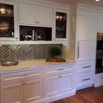Kitchen Sub Zero column refrigeration/freezer wall
