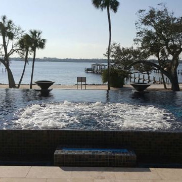 Luxury All Tile Steel Blue Pool & Spa