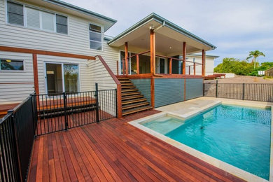 Design ideas for a tropical pool in Sunshine Coast.