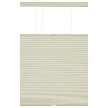 Top-Down Cordless Honeycomb Cellular Pleated Shades, Set of 2, Alabaster, 31"